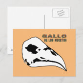 Gallo De Los Muertos Postkarte (Vorne/Hinten)