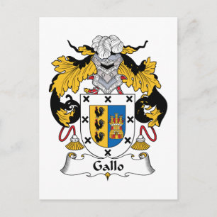 Gallo Familienwappen Postkarte