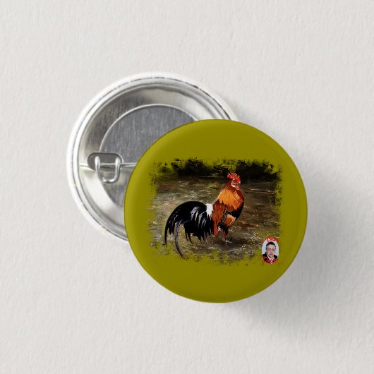 Gallo/Galo/Rooster Button (Vorne & Hinten)