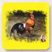 Gallo/Galo/Rooster Getränkeuntersetzer (Vorderseite)