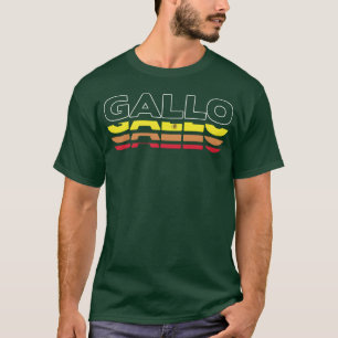 Gallo Vorname Lustig Vintage Sonnenuntergang Gallo T-Shirt