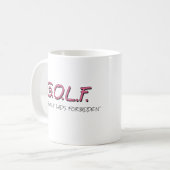 GALLONEN NUR MANN-VERBOTEN KAFFEETASSE (Vorderseite Links)