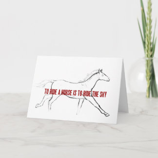 GALLOP 12x18 GREETKARTE Karte