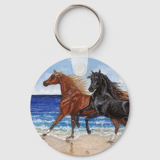 Gallop Beach Arabian Schlüsselanhänger (Vorderseite)