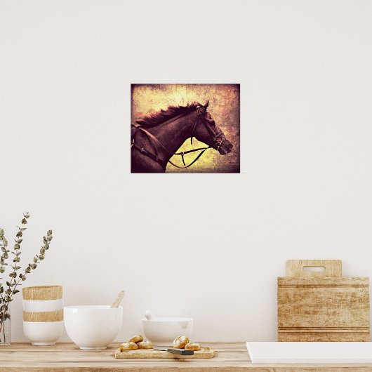 Gallop Grunge Poster (Küche)