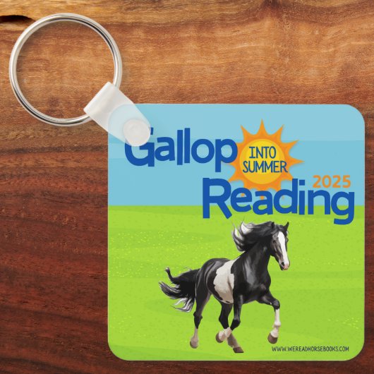 Gallop in die Schlüsselkette der Sommerlesung Schlüsselanhänger (Vorderseite)