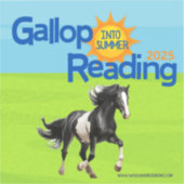 Gallop in Summer Reading Sticker (Vorderseite)