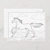 Gallop Postkarte (Vorne/Hinten)