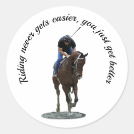 Gallopieraufkleber Runder Aufkleber