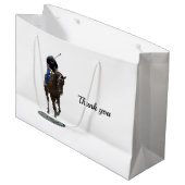 Gallopierbeutel für Pferde und Reiter Große Geschenktüte (Vorderseite Schrägansicht)