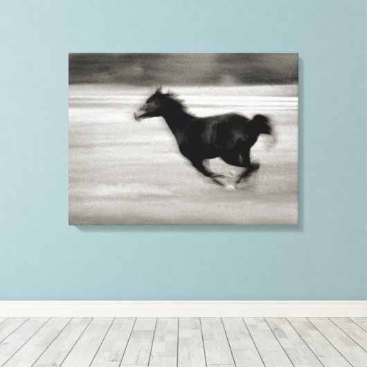 Gallopierpferd Leinwanddruck (Insitu (Holzboden))