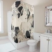 Gallopierpferd Vintag nahtlos. Platz b Duschvorhang (Beispiel)