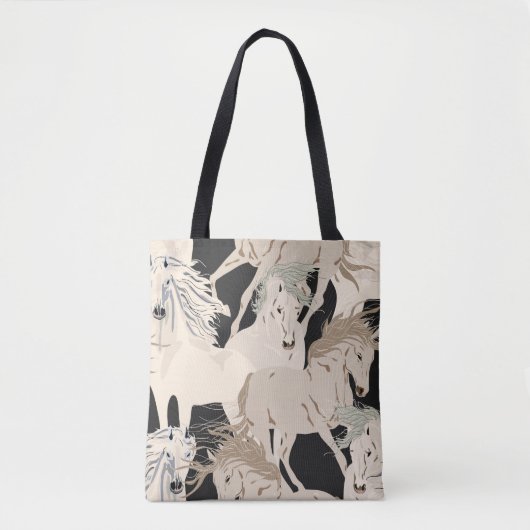 Gallopierpferd Vintag nahtlos. Platz b Tasche (Vorderseite)