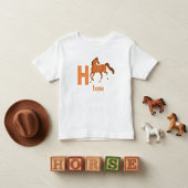 Galloping Alphabet Adventure H ist für Pferde T-Sh Kleinkind T-shirt