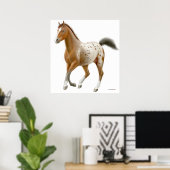 Galloping Appaloosa Pferdedrucke Poster (Heimbüro)