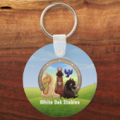 Galloping Appaloosa Pferdewerbung Schlüsselanhänger (Rückseite)