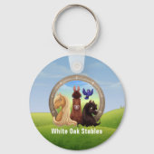 Galloping Appaloosa Pferdewerbung Schlüsselanhänger (Rückseite)