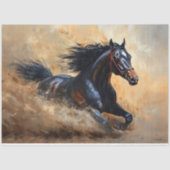 Galloping Arabian Horse Decoupage Seidenpapier (Vorderseite)