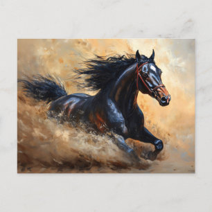 Galloping Arabian Horse Postkarte