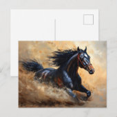 Galloping Arabian Horse Postkarte (Vorne/Hinten)