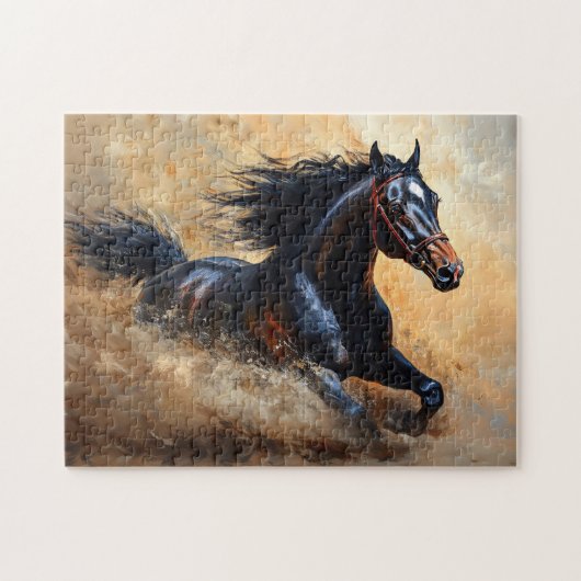 Galloping Arabian Horse Puzzle (Horizontal)
