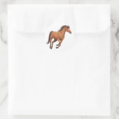 Galloping Bay Gelding Sticker (Tasche)