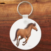 Galloping Bay Horse Schlüsselanhänger (Vorderseite)