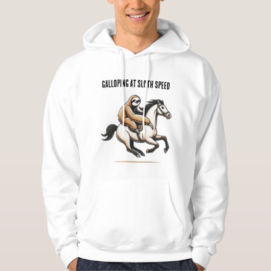 Galloping bei Sloth Speed Hoodie (Vorderseite)