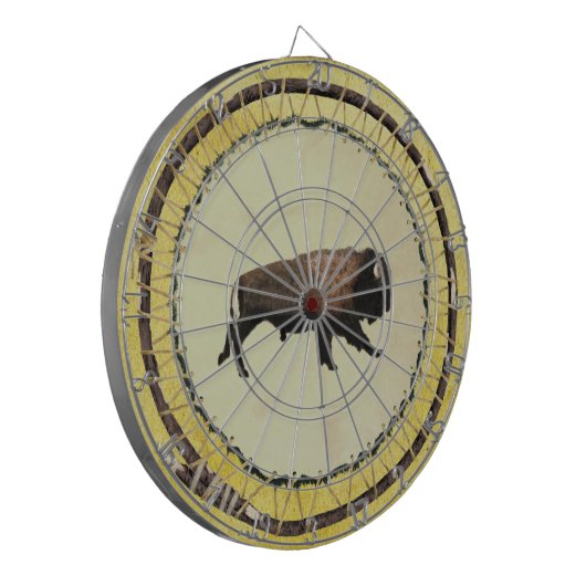 Galloping Bison Dartscheibe (Vorderseite Links)