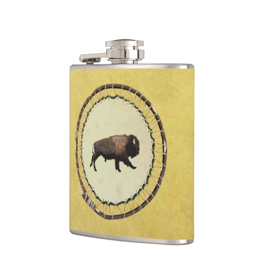 Galloping Bison Flachmann (Links)