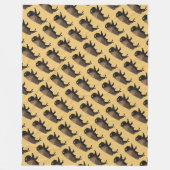 Galloping Bison Fleecedecke (Vorderseite)