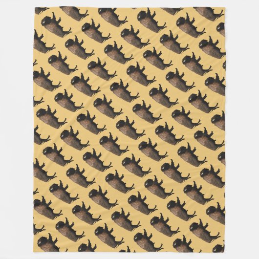 Galloping Bison Fleecedecke (Vorderseite)