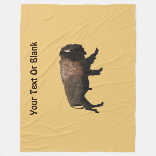 Galloping Bison Fleecedecke (Vorderseite)