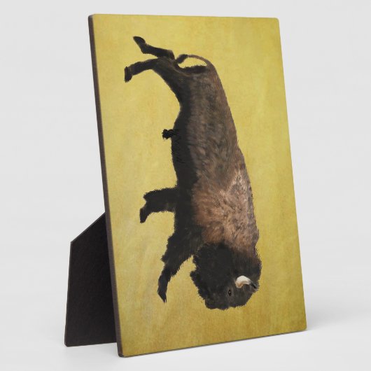 Galloping Bison Fotoplatte (Seite)