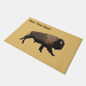 Galloping Bison Fußmatte (Schrägansicht)
