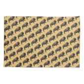 Galloping Bison Kissenbezug (Rückseite)