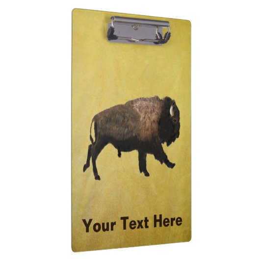 Galloping Bison Klemmbrett (Rechts)
