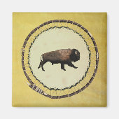 Galloping Bison Magnet (Vorne)