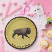 Galloping Bison Pappteller (Party)