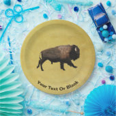 Galloping Bison Pappteller (Party)