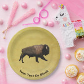 Galloping Bison Pappteller (Party)