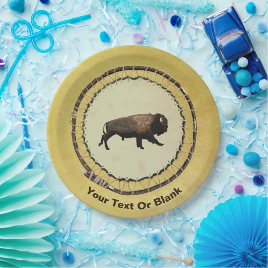 Galloping Bison Pappteller (Party)