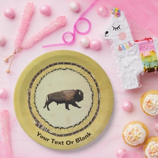 Galloping Bison Pappteller (Party)