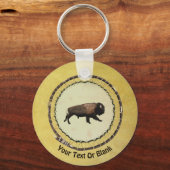 Galloping Bison Schlüsselanhänger (Vorderseite)