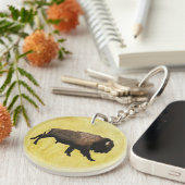 Galloping Bison Schlüsselanhänger (Vorderseite rechts)