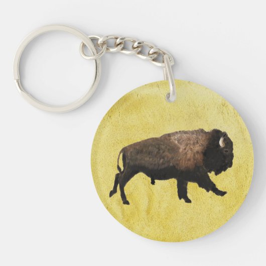 Galloping Bison Schlüsselanhänger (Vorderseite)