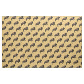 Galloping Bison Stoff (Fat Quarter (45,7 x 55,9 cm))