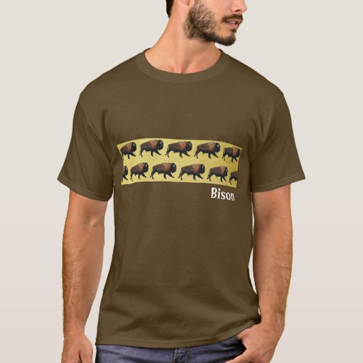 Galloping Bison T-Shirt (Vorderseite)