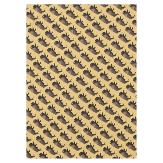 Galloping Bison Tischdecke (Vorderseite)