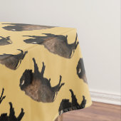 Galloping Bison Tischdecke (Beispiel)